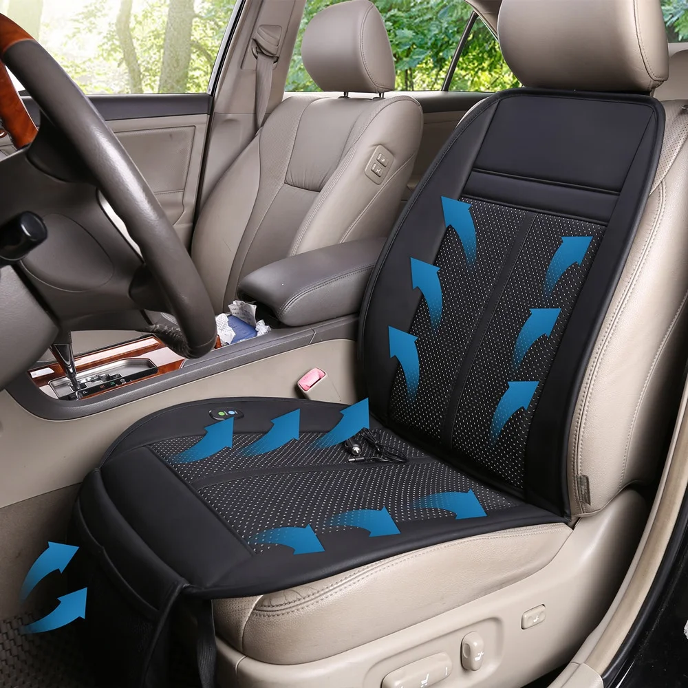 12v Cooling Car Seat Cushion Cover Air Ventilated Fan Air Conditioned ...