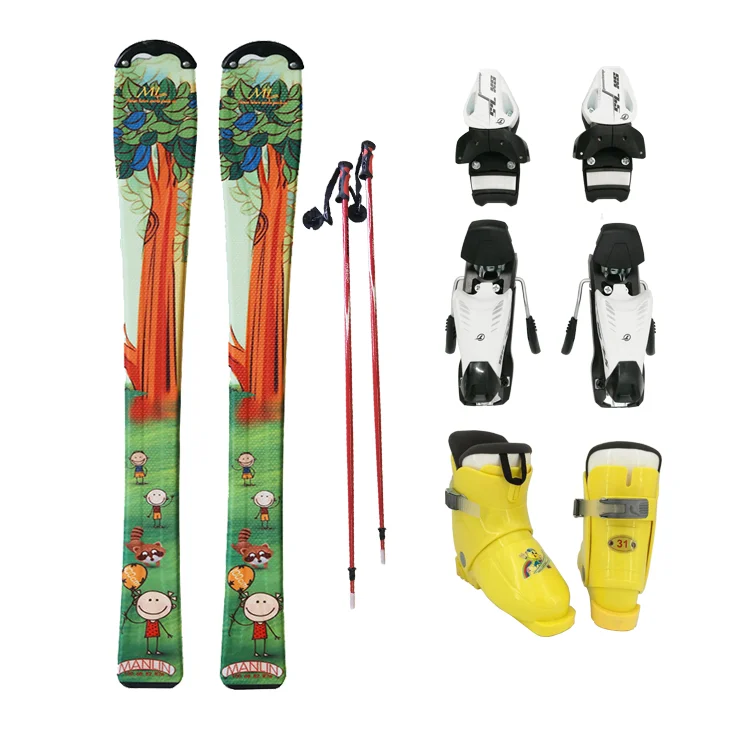 工厂质量木滑雪板雪高山滑雪儿童滑雪板
