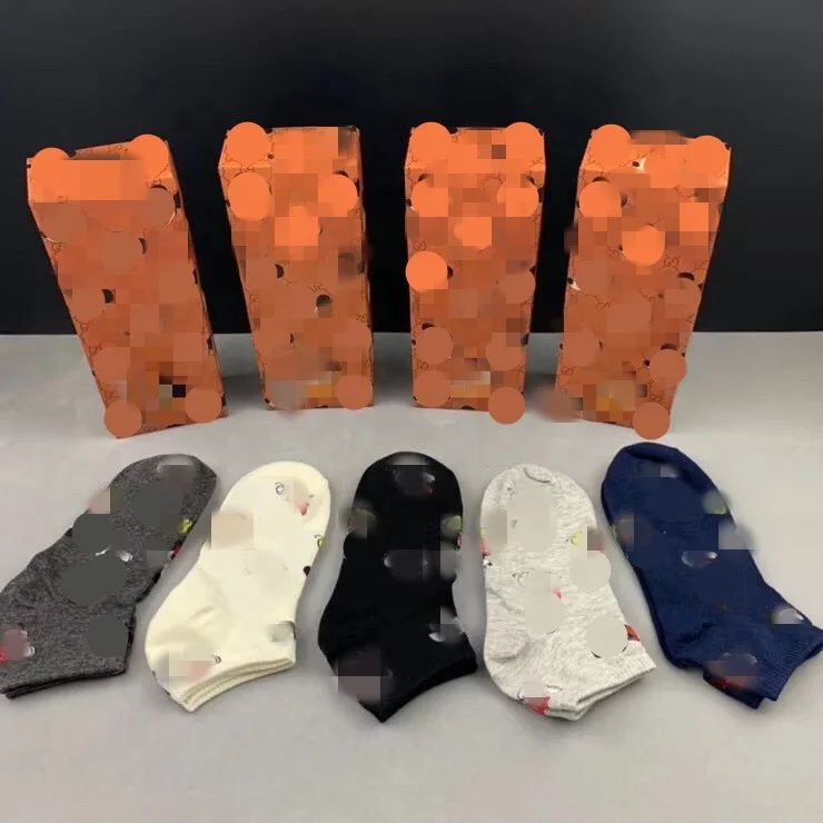 

Gift Box Fashion Animals Print Design Women Sports Cotton Socks Thin Breathable Women Cotton Socks 1Box= 5 Pairs, Picture