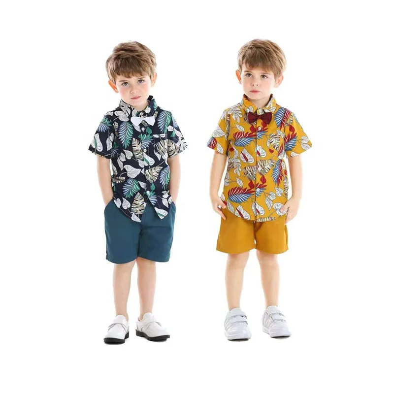 

Baby Boy Summer Outfit Children's Boutique Clothes Remakes Baby Clothing Cotton Sets Shirts+Shorts Sports Suit Kids Clothes
