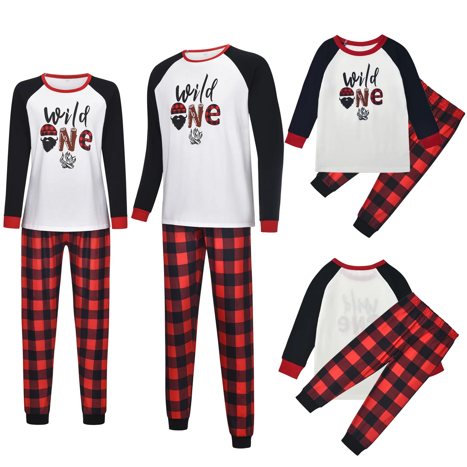 

Holiday Cotton Pjs Red And White Striped Matching Pyjamas Set Family Christmas Pajamas, Picture shows