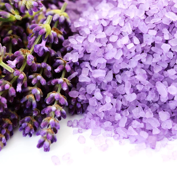 
Purple Lavender purifying cleansing Essential Oil Bath Sea Salt 