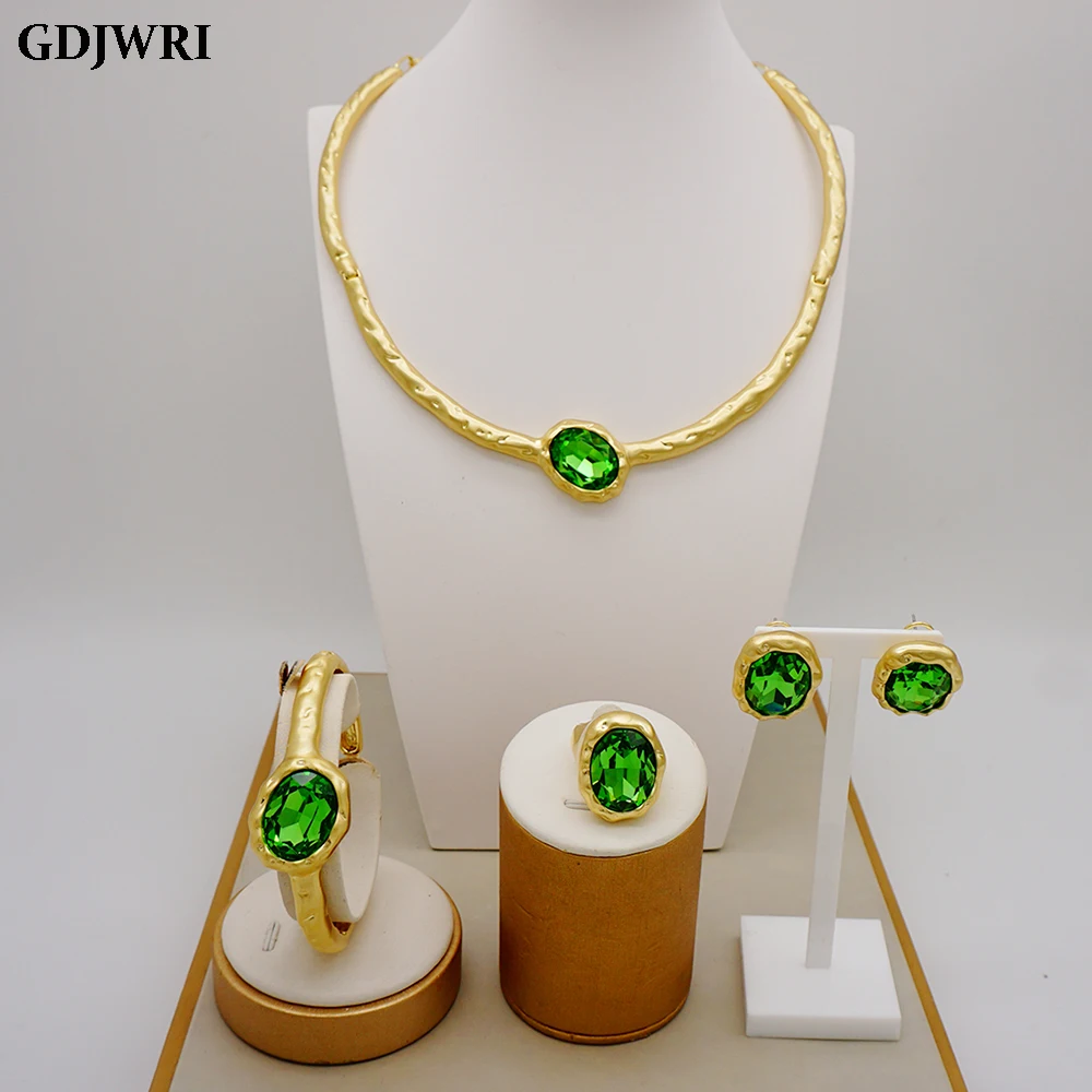 

GDJWRI RB03 wholesale new arrival classic bangle african wedding jewelry set