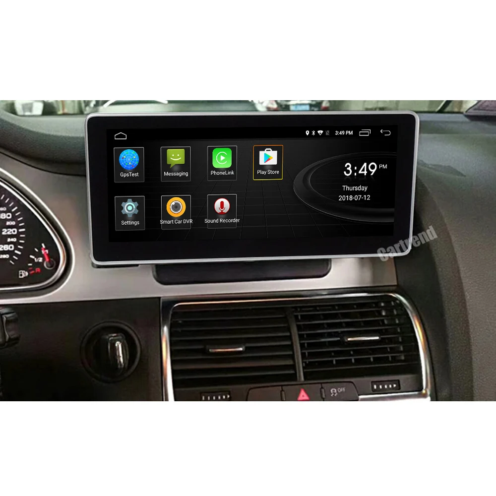 

4g ram car gps navigation Q7 android radio mmi multimedia system upgrade headunit cd changer BT phone reverse camera mirror link