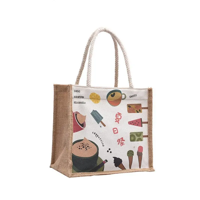 

Logo Printing Custom Cute Reusable Linen Eco-friendly Promotion Fashion Cheap Cotton Canvas Tote Bag