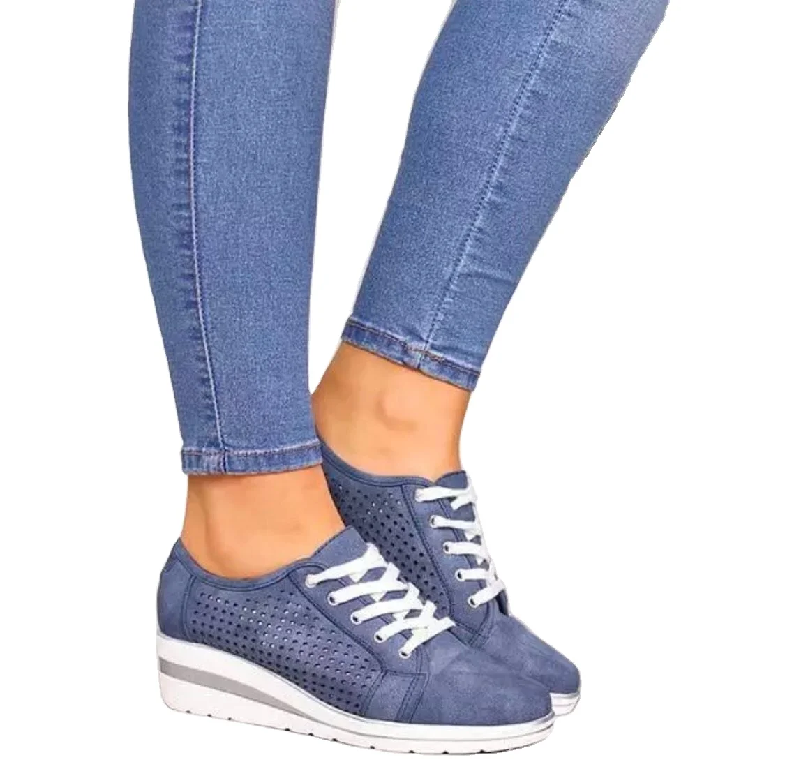 

Top quality breathable woman microfiber Sport Running Shoes Wholesale loafers, Black