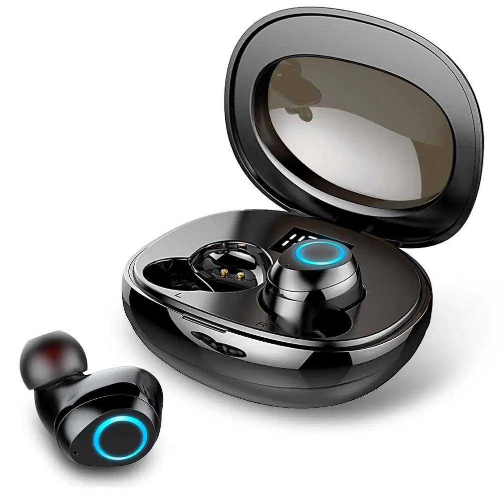 

Wireless Earbuds, 5.0 Headphones Mini Earbuds with HD Mic, Wireless Earphones in Ear with USB Charging Case