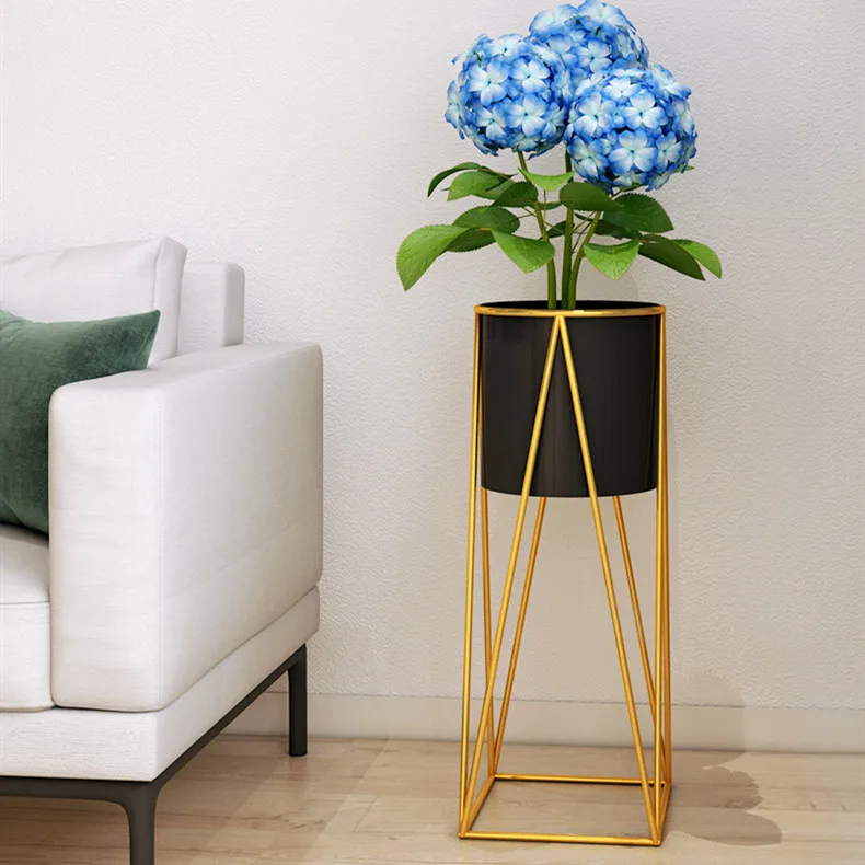 

Iron metal flower pot stand, Gold