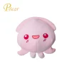 Most popular products china custom pink adorable cure expression stuffed squid plush toy octopus
