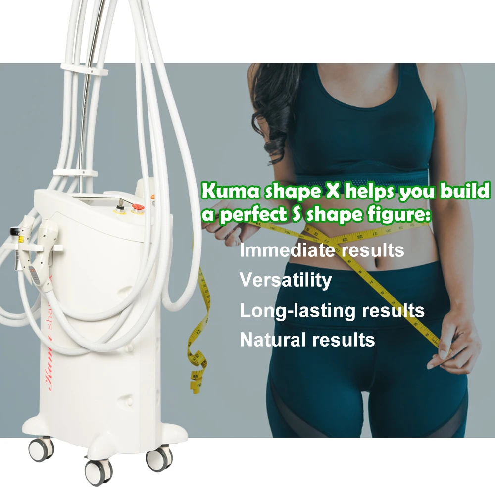 

2022 Sincoheren CE Skin Tightening Kuma Shape X RF Vacuum Roller Infrared Butt Lifting Cellulite Removal Weight Loss Machine