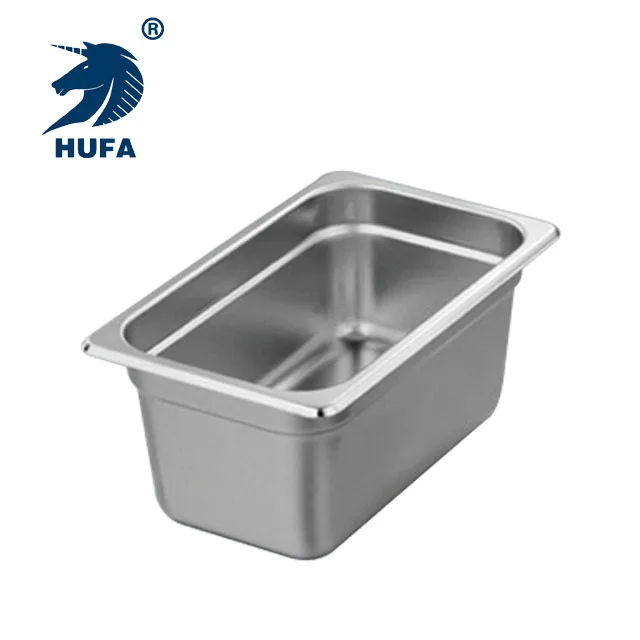 1/4 15cm European Style with reinforced edge Gastronorm Pan Stainless Steel GN Pan