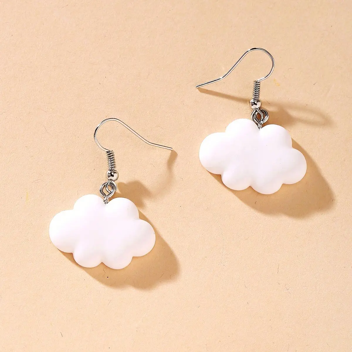 

Cartoon Cute Cloud Earrings Unisex Simple Casual Earrings, Picture