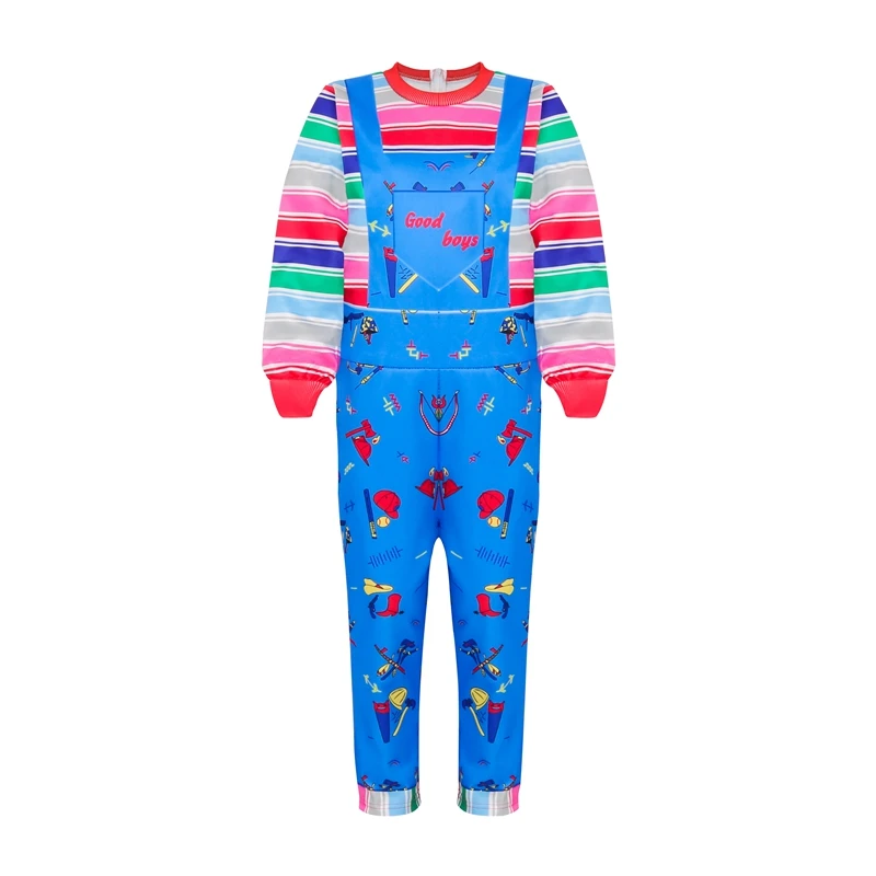 

Halloween Cosplay Scary Costume For Boys Girls Boy Roleplay Chucky Jumpsuits Cosplay Good 3D Printed Cosplay Costumes