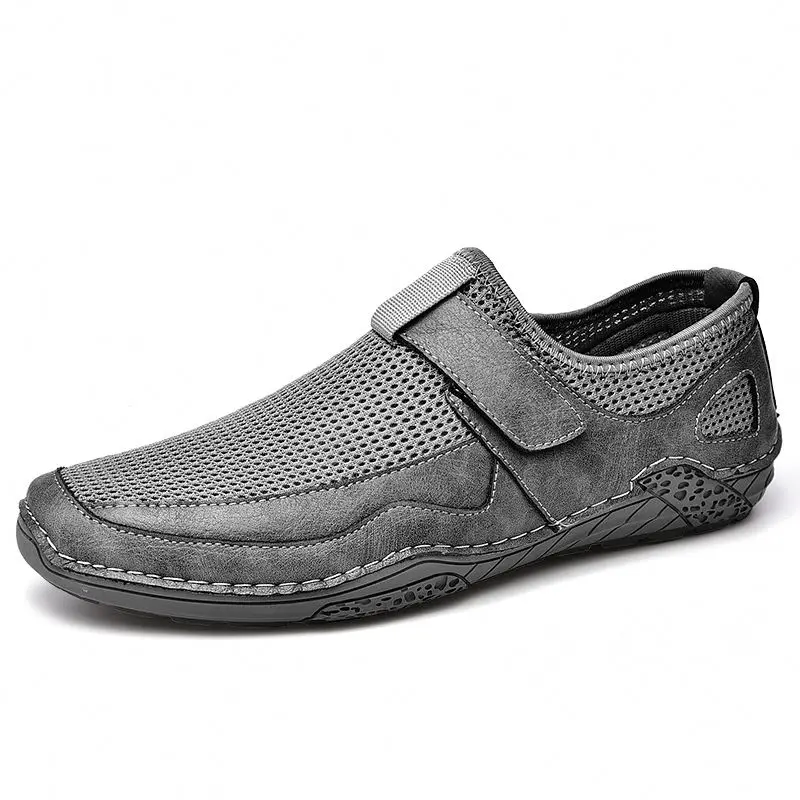 

New 2021 Man Casual Leather Rubber Outsoles Lofers Men's Sandal Shoes