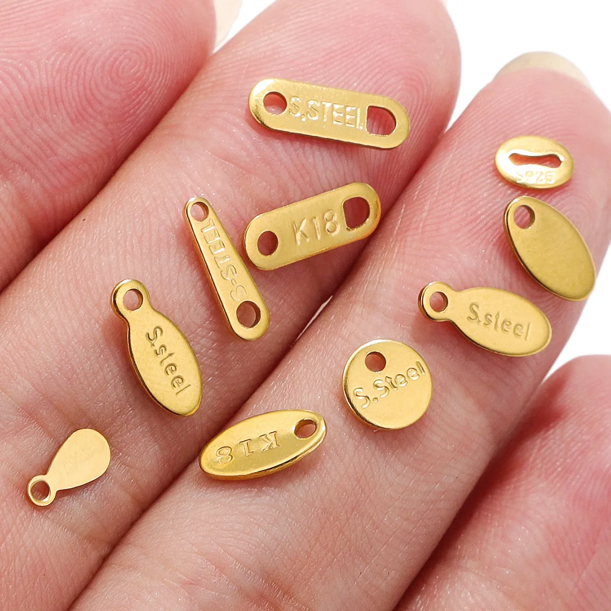 

Custom tarnish free Personalized Engraving Logo Tags Stainless Steel Round Waterproof jewelry dog tag pendant for men