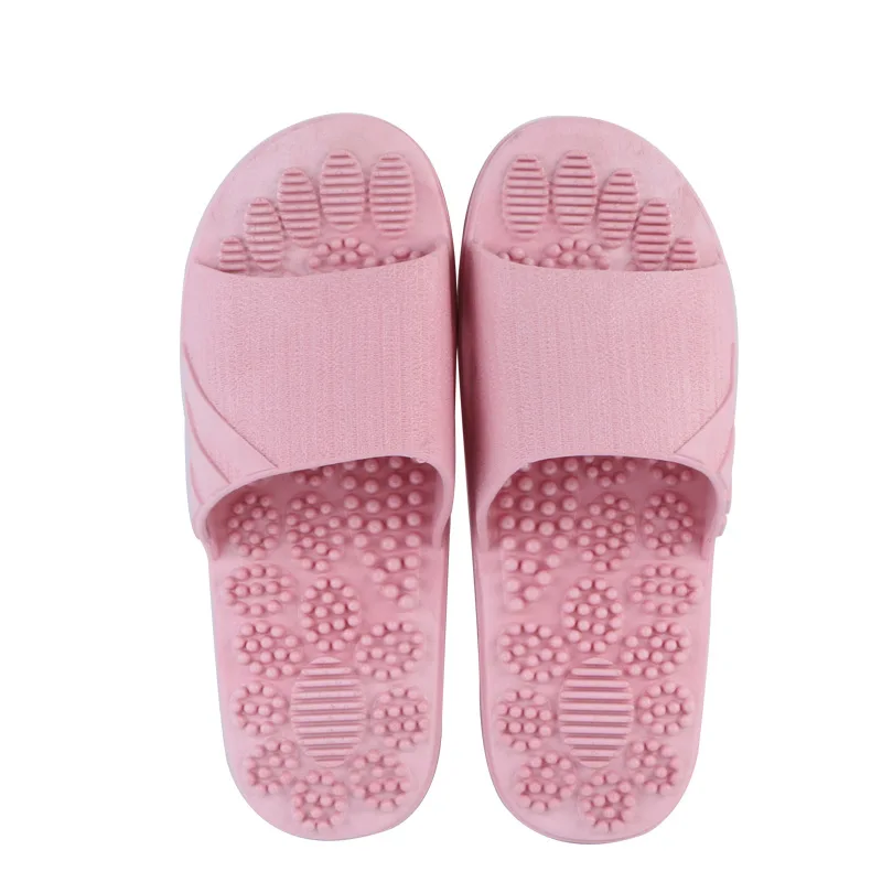 

Summer PVC foot massage slippers acupuncture indoor slippers ladies massage slippers, Pink,ligh tblue ,light purple