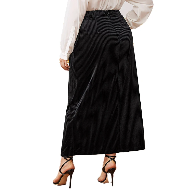 

New Design High quality pleated high waist slimming skirt for women