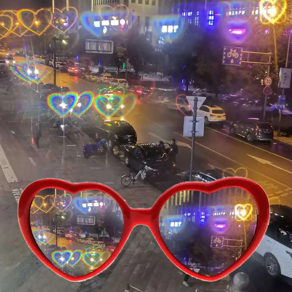 

SKYWAY Hot Selling Popular Creative Sun Glasses Valentine'S Day Love Lighting Display Heart Shaped Sunglasses