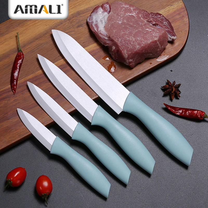 

Ready To Ship -Amazon Knife Kitchen Japanese Zirconia Ceramic Chef Knife Fruit Knife Pink Color Handle