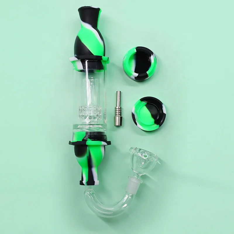 

UKETA silicone glass dab rig kit smoking pipe filter tobacco pipe weed kit, Optional