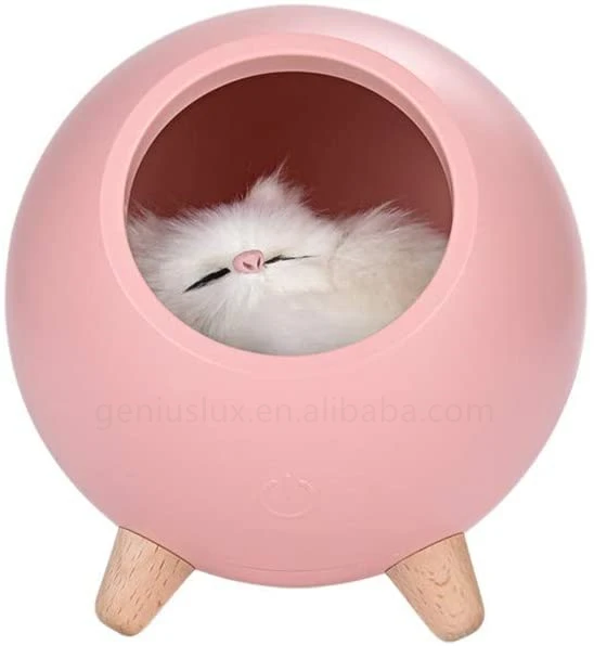 
Fashion Cute Cat Pet House Ambience Lamp USB Charging Cute Cartoon Mini Led Night Light Home Decoration Dropship 