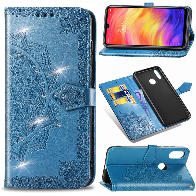 

Diamond 3D Mandala For Huawei P Smart 2019 2020 P20 P30 P50 Pro P40 Mate 40 Lite 2017 Y5 Y6 Y7 Leather Wallet Phone Cases, 6 colors