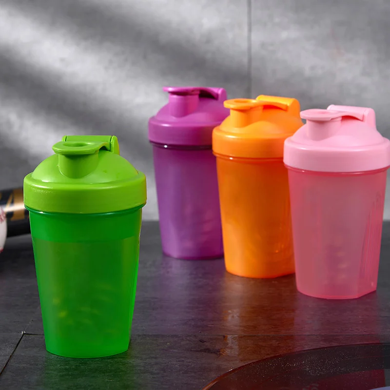 

400ml Whey Protein Powder Plastic Mixing Sport Fitness Gym Shaker Outdoor Portable Drinking Water Bottle