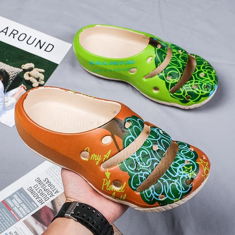 

Design Colorful Edge Sandales Croc Homme Garden Croc Colorful Bae Clogs Shoe Platform Men Sandals Bae Clogs Shoes, Color acceptable