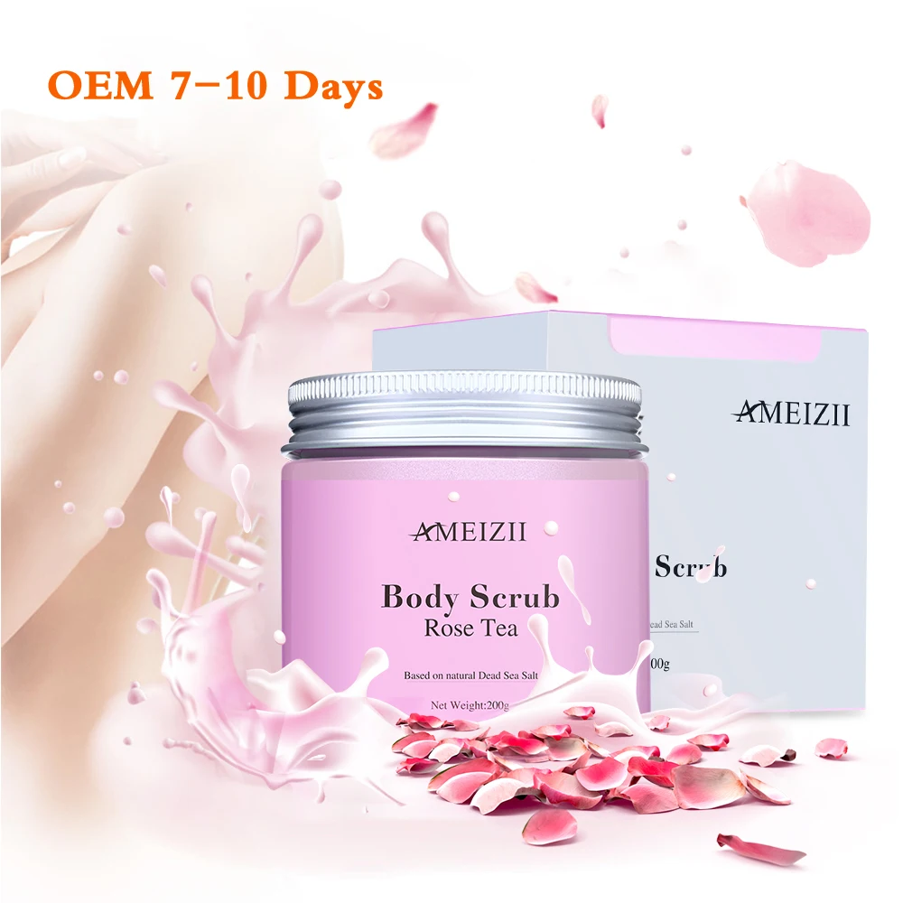 

Private Label Logo Vegan Sea Salt Scrub Whitening Nourishing Exfoliating Firming Skin Care Natural Spa Face And Body Scrub Jars