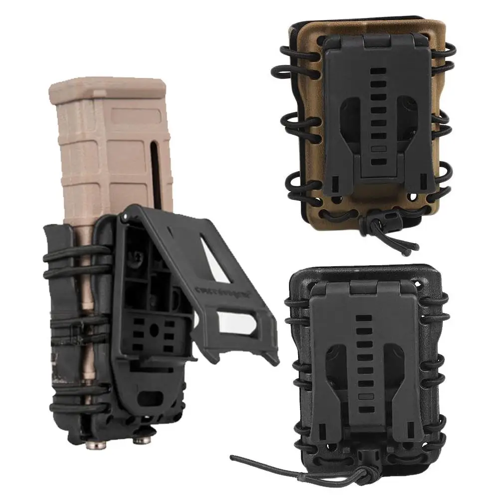 

Fyzlcion Tactical MOLLE Belt Scorpion G-code 5.56 .223 Magazine Pouch MAG Carrier, Black