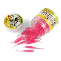 

Peche pesca 50pcs/lot 0.8g 4cm Fishing Lure Soft Worm Shrimp Jerkbait Fish Soft silicone fishing lures