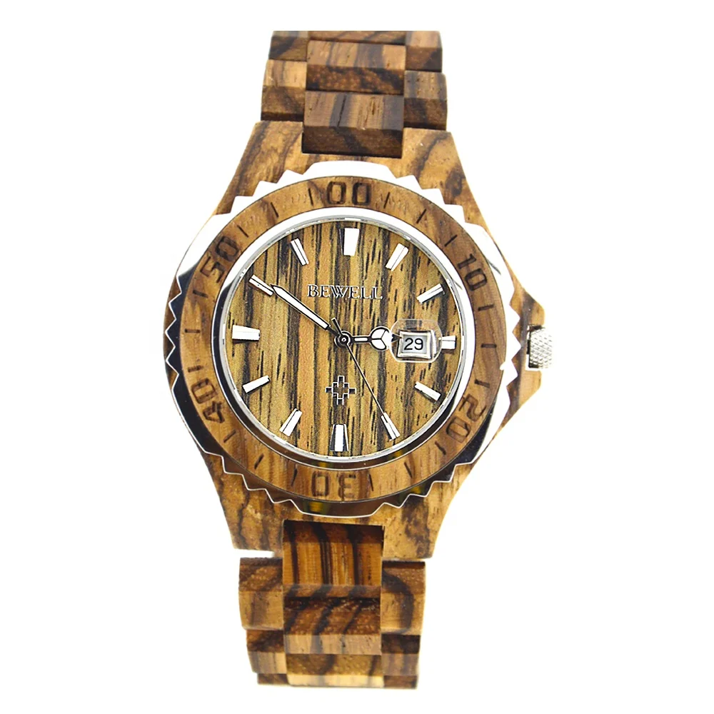 

Valentine day lover gift wood watch stainless steel combine wood watch case manufacturer ready to ship men wood watch