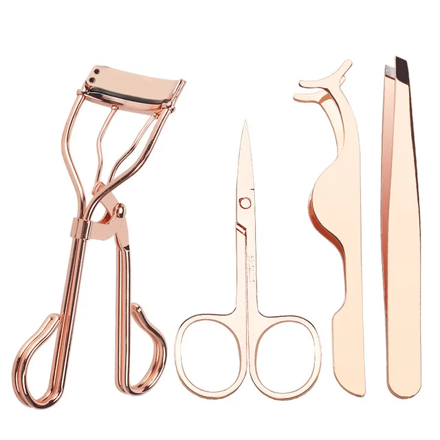 

New Arrival Good Quality 4pcs Eyelash Curlr Applicators Suit With 6 pcs Eyelash Replacement Strip and 1 Pairs Faux Mink Eyelash, Colorful
