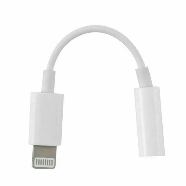 

Lightnings to 3.5mm Headphone Jack Adapter For Phones, White