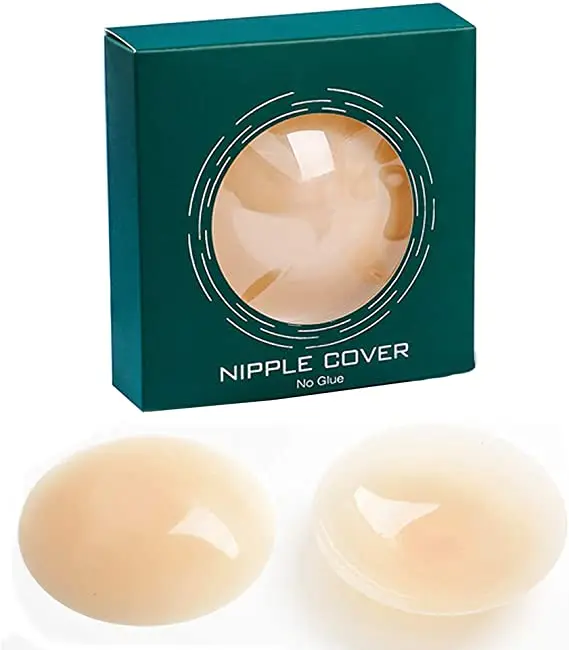 

2021 New Style No Glue Reusable Self Adhesive Silicone nipple cover