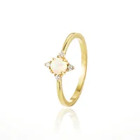 

Rose gold bridal jewelry sets dainty women opal wedding ring