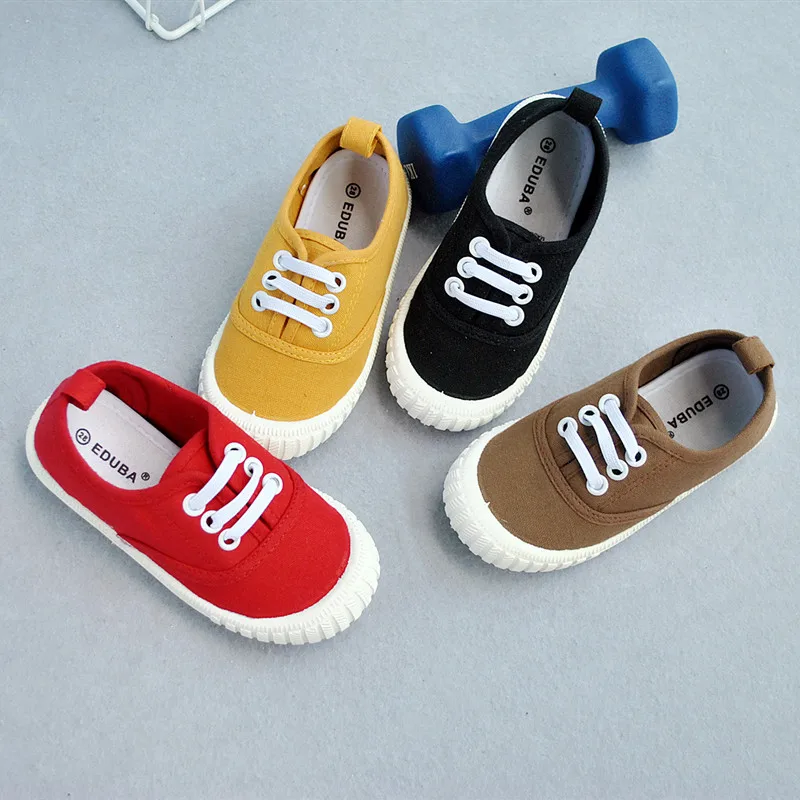 

Simple Casual Classic Style OEM ODM Services Four Solid Colors Canvas Shoes Kids