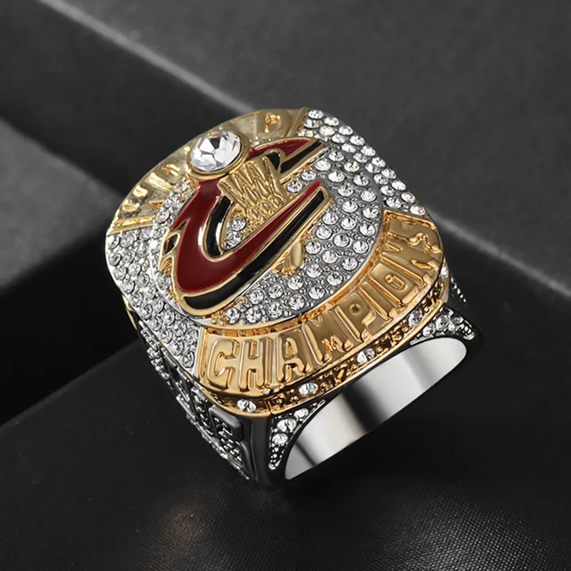 

2016 Cleveland Fans Memory Basketball Championship Ring Cavaliers Championship Ring, Silver, gold