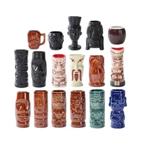 

hot sale cheap tiki hand mug with hand design ceramic tiki mug