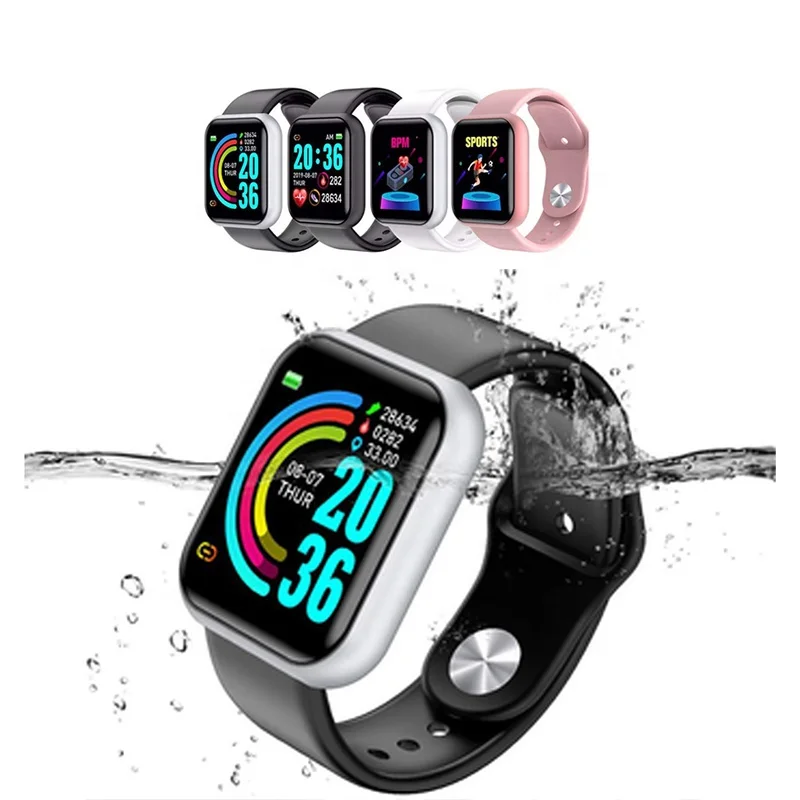 

Hot Selling Smartwatch Blood Pressure Waterproof Heart Rate Monitor Y68 D20 Smart Watch