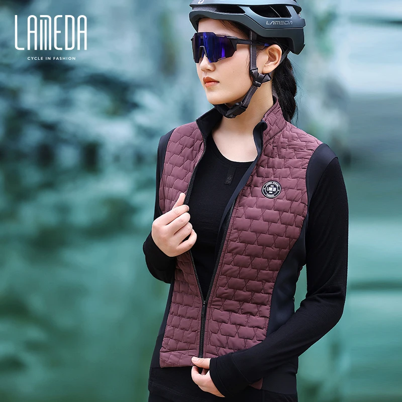 

LAMEDA New Design High End Bicycle Winter Autumn Cycling Womens Gilet, Red, green