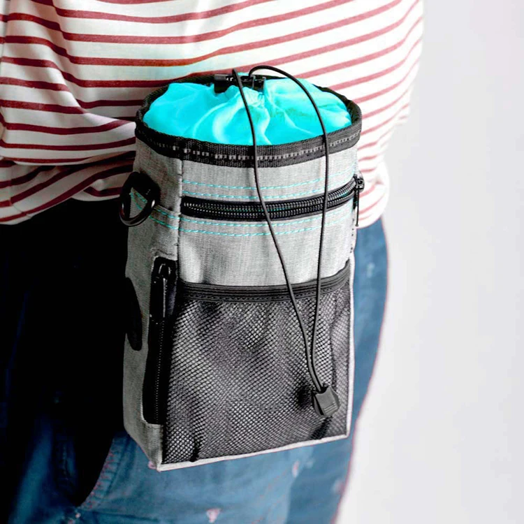 

New snack multifunctional pet waist shoulder bag shoulder bag training bag, Blue,brown,red