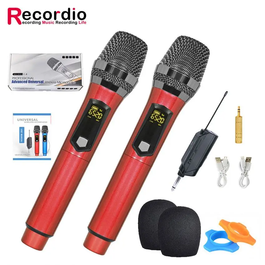 

GAW-003B Professional New Arrival Wiredless Portable Microphone For Mobile Phone For Wholesales, Silver&gold