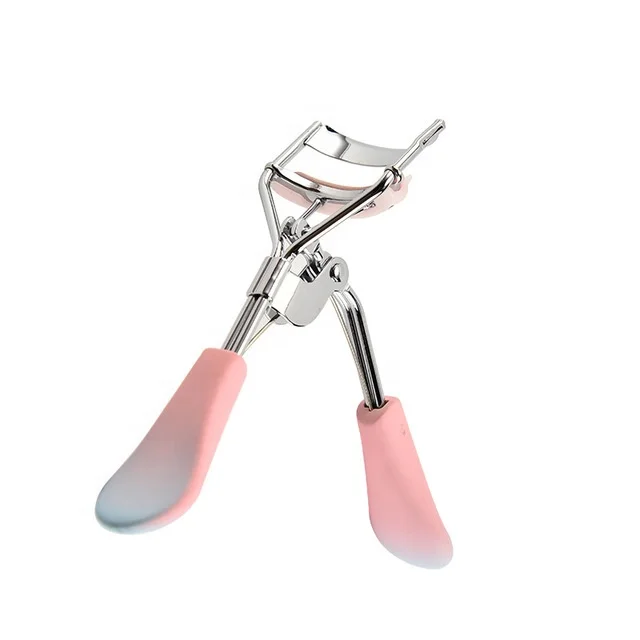 

Private Label Simple Gradient Color Heated Beauty Tools Eco-friendly Pink Eyelash Curler, Pink + blue