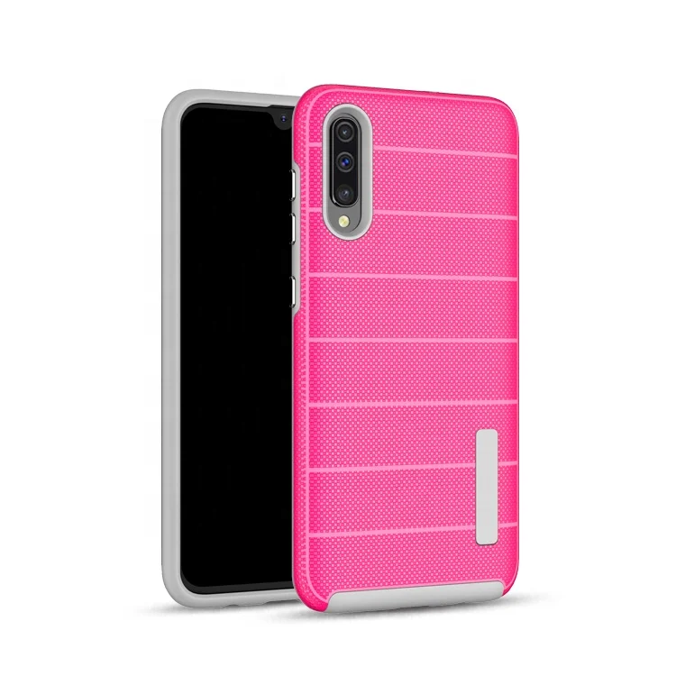 

High Quality TPU PC 2 in 1 Shockproof phone case for samsung A50, 8 colors