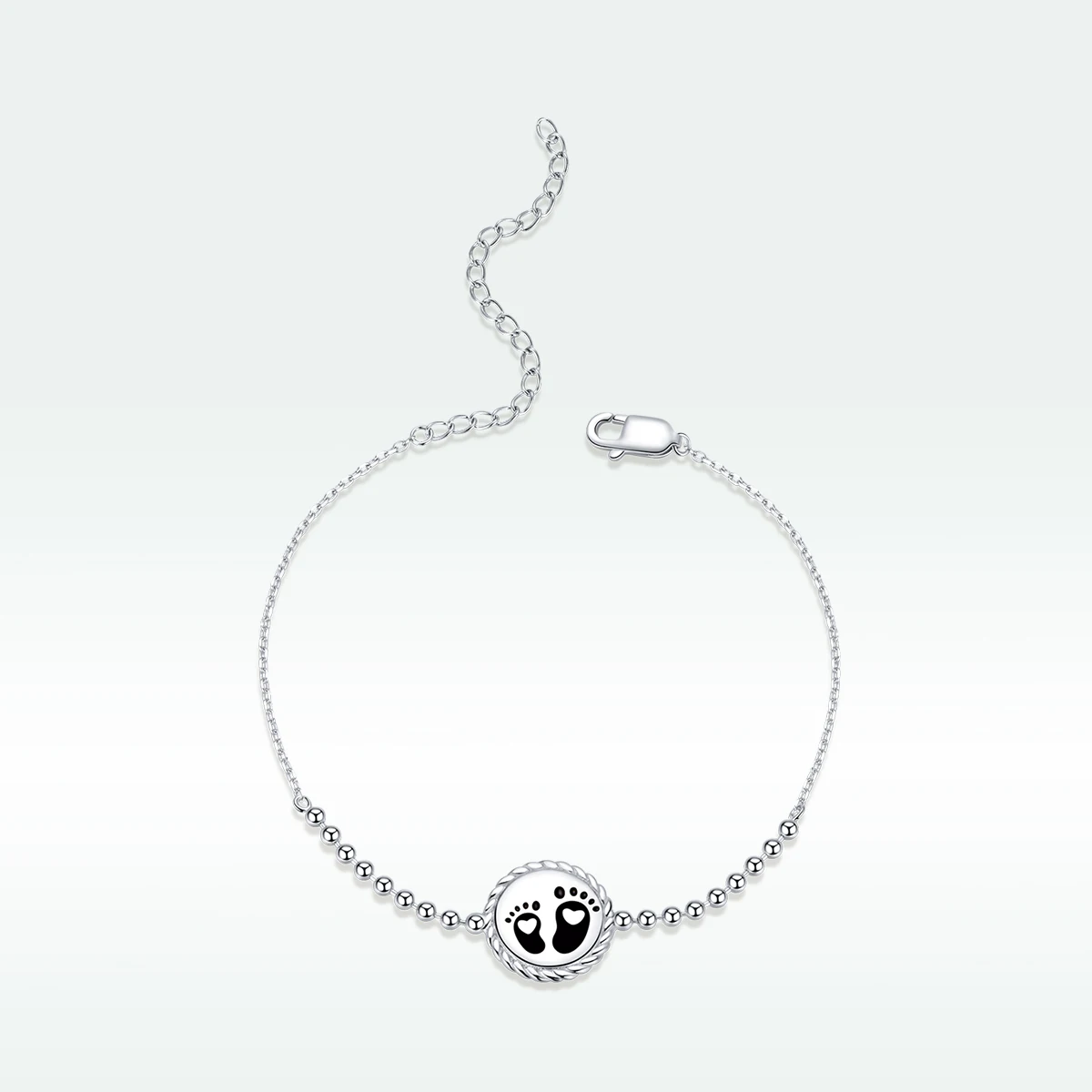 

SCB209 New Product women bracelet 925 Sterling silver footprint bracelet jewelry