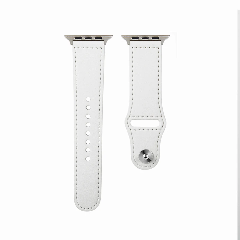 

wholesale New arrival luxury 42mm Watch Band leather watch strap for apple watch OEM/ODM, Black/white/pink