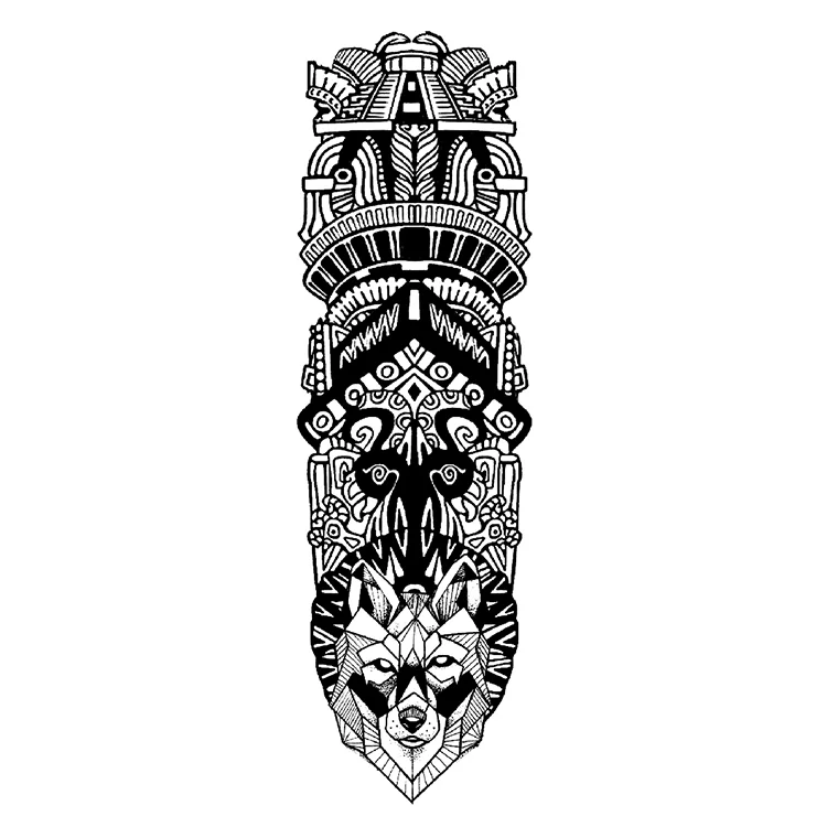 

2022 Hot Sell Top Quality Adult Temporary Waterproof Full Arm Tattoo Sticker, Cmyk