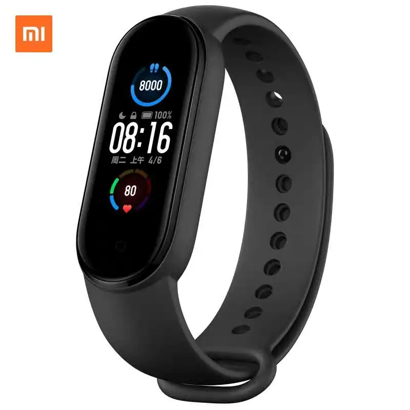 

100% original global version Mi Band 5 Smart Bracelet 1.2 inch Color Screen Wristband MI band 5