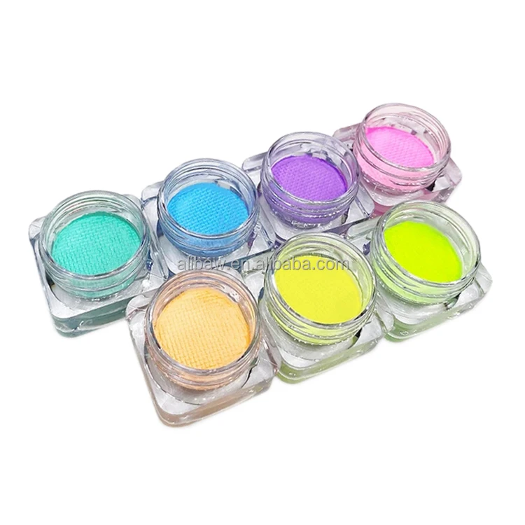

Water Based Activated Glow Neon UV Pastel Wet Cosmetic Eye Liner Make Up Cake Eyeliner pigmemt, 16 colors